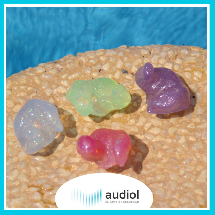 Tapones de baño en la piscina