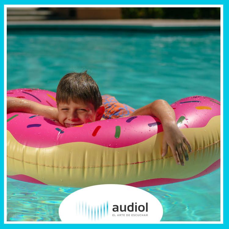Tapones de agua en la piscina
